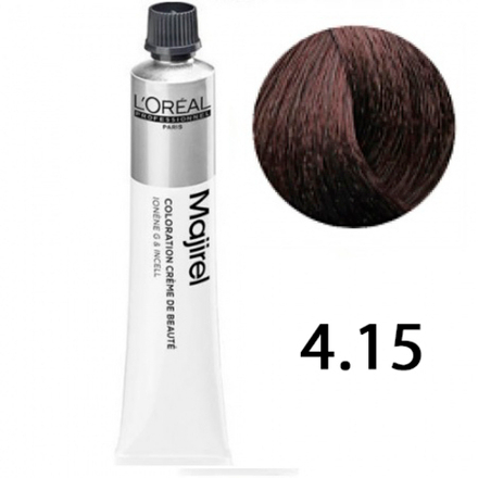 L'Oreal Professionnel Majirel 4.15 шатен пепельный красное дерево 50мл