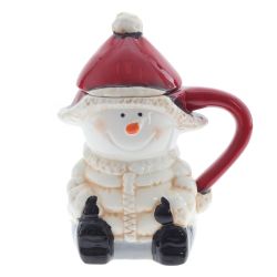 GAEM Кружка с крышкой "Снеговик", 500 мл, L14 W10 H17 см, 2в.