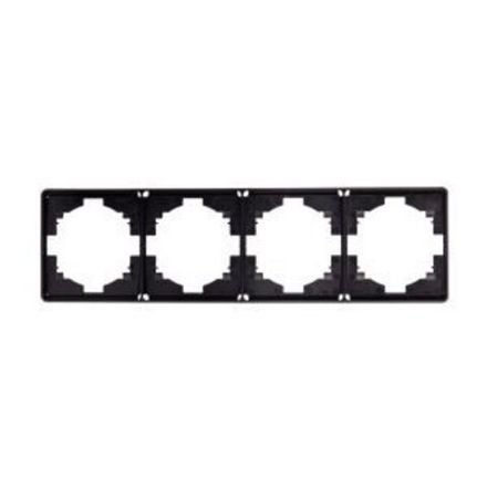 Рамка ROUND 4-постовая оникс KRANZ