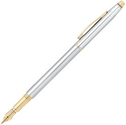 Перьевая ручка Cross Century Classic хром c позолотой 23К Перо M 23Ct (AT0086-75MF)