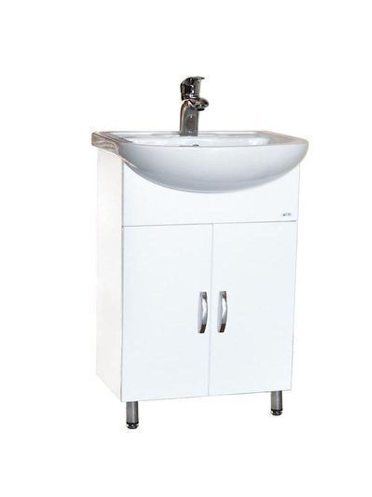 Тумба "Сити-50" (белый) 2 двецы"Эрика-50" 487х800х286