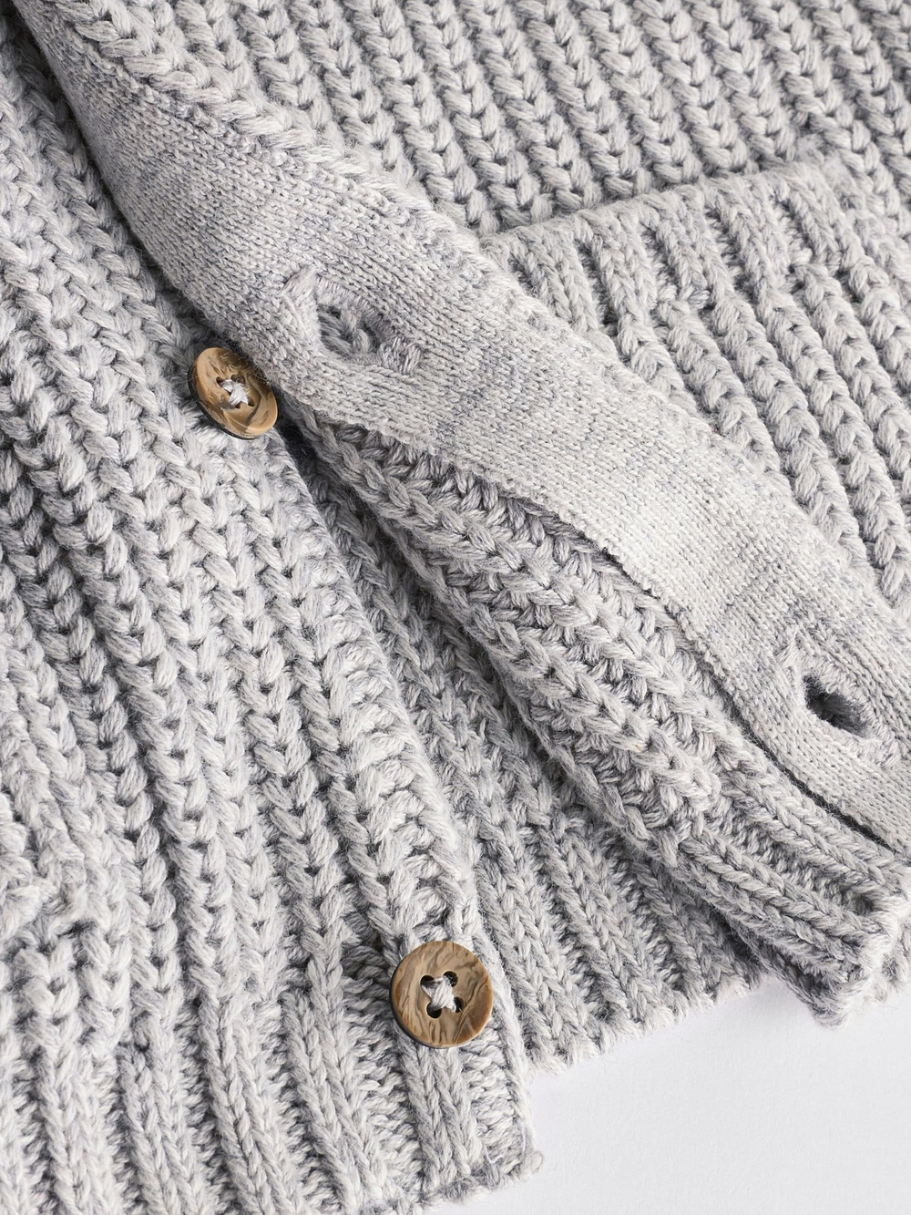 Вязаный кардиган для малышей Next B00-979, Серый