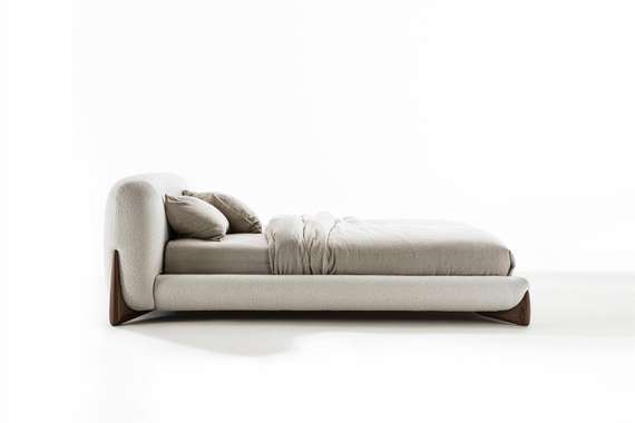 Кровать Softbay 160х200 см, белое букле