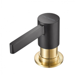 Дозатор для жидкого мыла Milacio MCU.933.BGD, черно-золотой