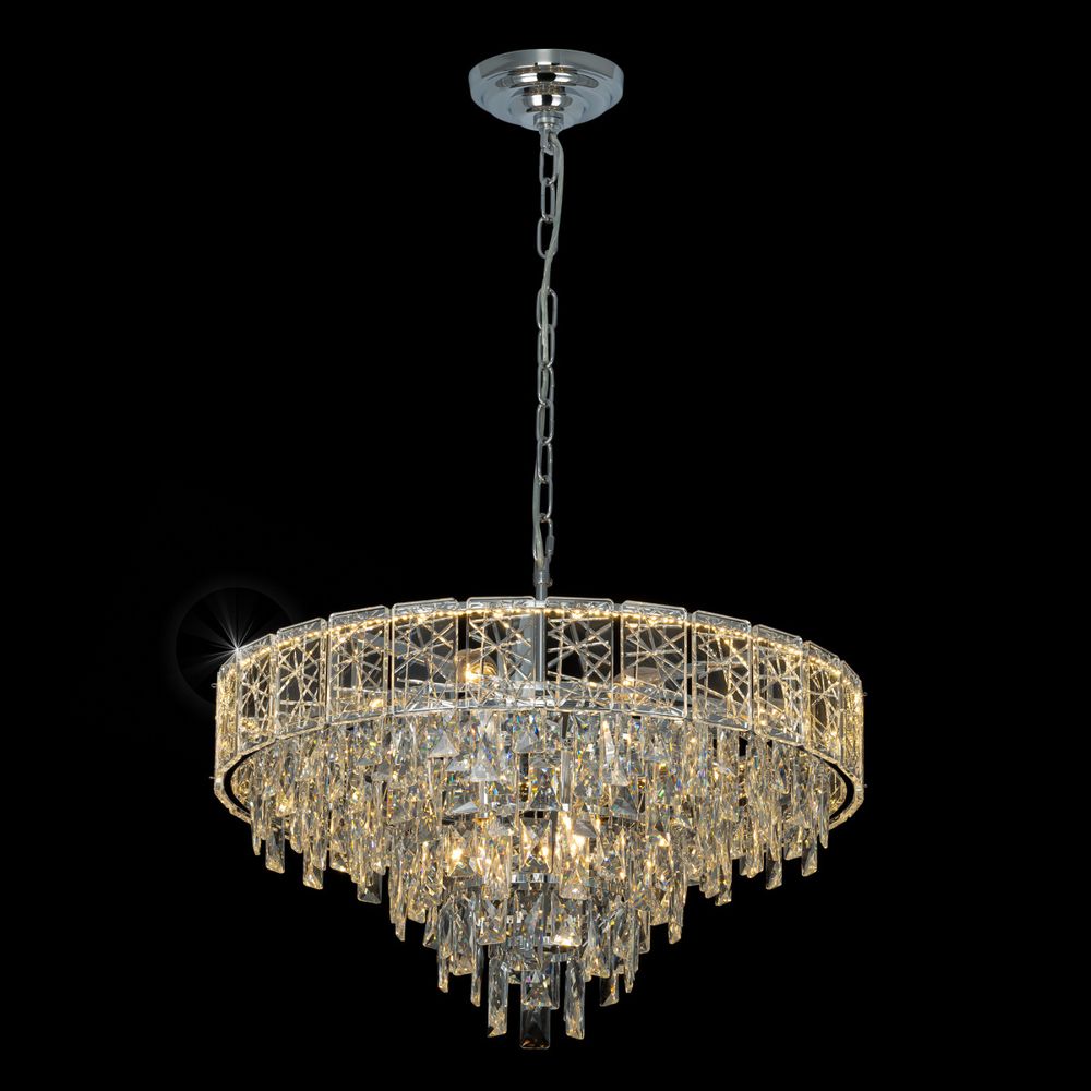 Citilux SAGRADA CL317261 Люстра хрустальная подвесная Хром