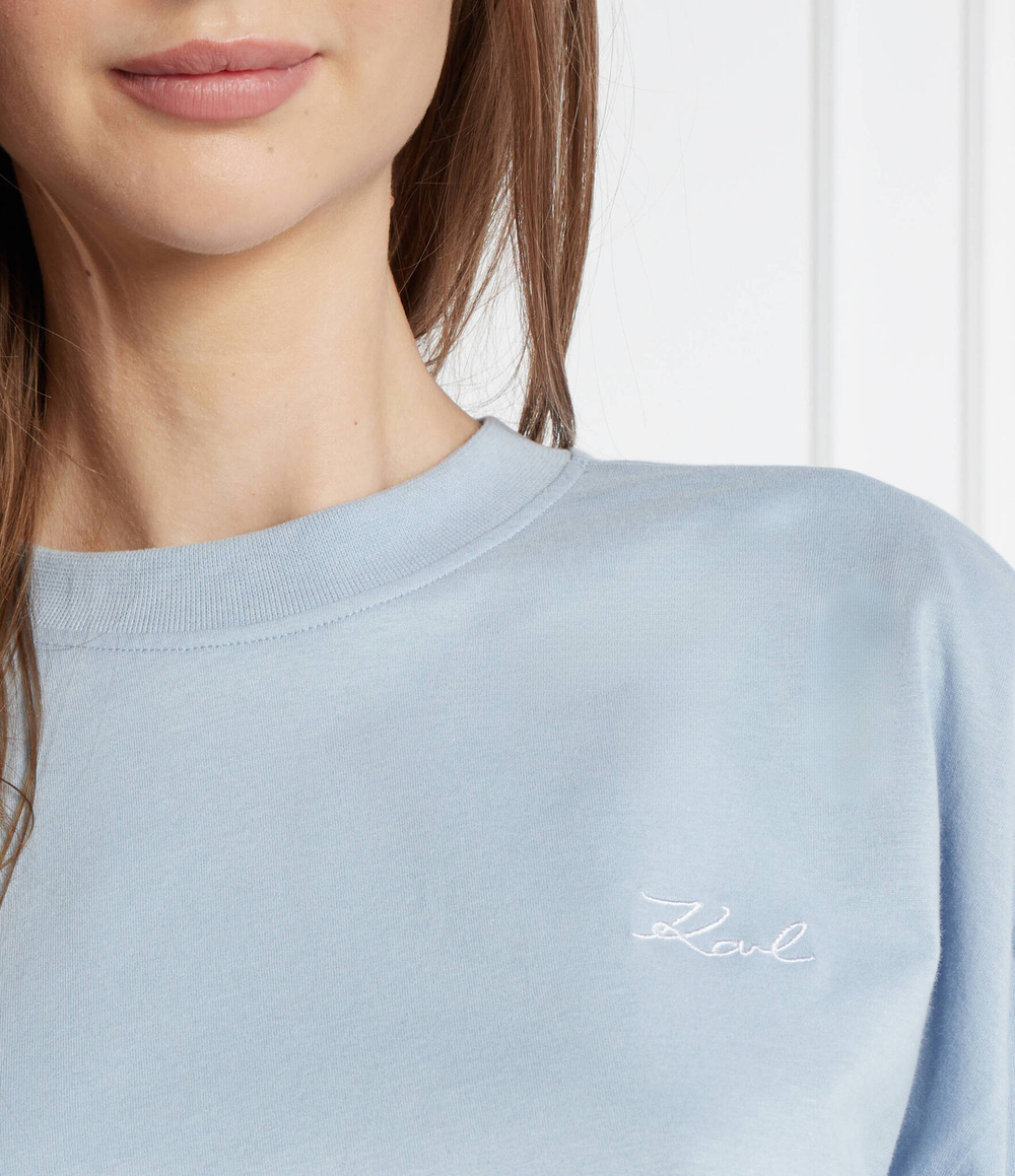 Худи signature Karl Lagerfeld - голубой(241W2107)
