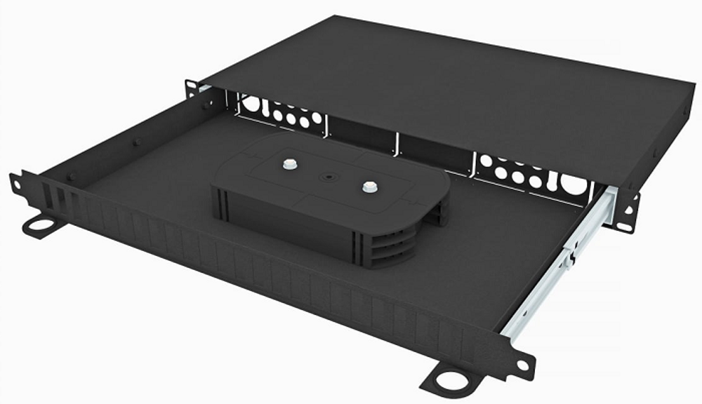 Кросс оптический стоечный  TopLAN КРСв-Top-1U-24DSC/QLC-BK