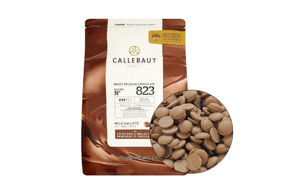 Шоколад молочный CALLEBAUT 33,6% 400 г