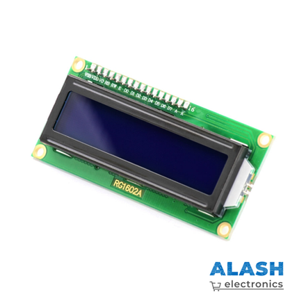 Дисплей LCD 1602 c I2C адаптером (16×2 символов, синий)