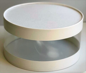 Шляпная коробка белая диаметр 240 мм высота 100 мм