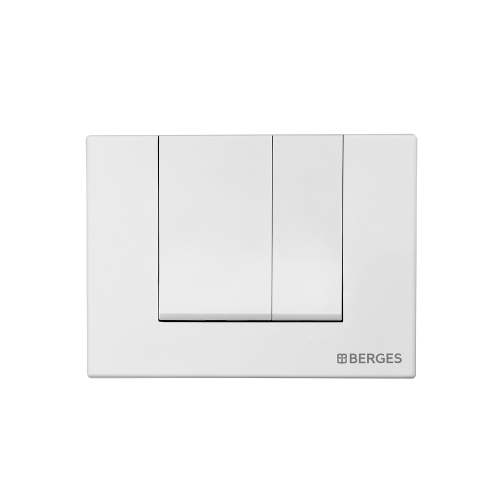Кнопка BERGES для инсталляции NOVUM S4 Soft Touch БЕЛАЯ 040044