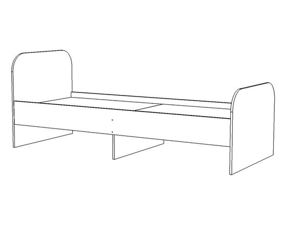 Кровать  ИСЛАНДИЯ-5 2000-900 /2032*800*936/ анкор светлый / розовый кварц