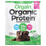 Orgain, Organic Protein™, порошок из растительных ингредиентов, шоколадная помадка, 10 пакетиков по 46 г (1,62 унции)