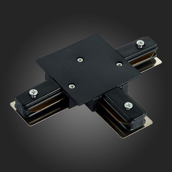 ST013.439.00 Коннектор T-образный для однофазного встраиваемого шинопровода ST-Luce Черный BASE