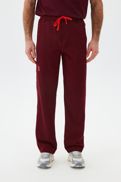 Брюки медицинские мужские Гекай, бордо