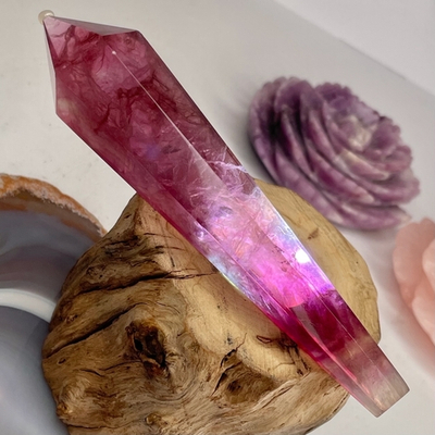 48944 Флюорит Кристалл Жезл 33*145мм