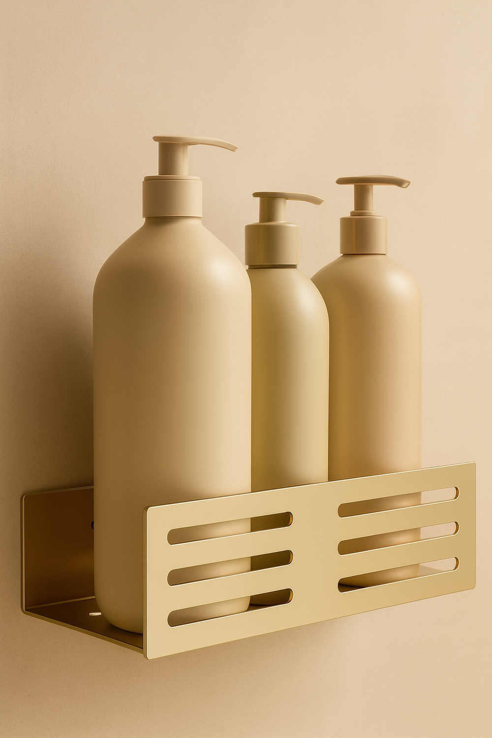 Полка для душа STWORKI Стокгольм S36376GM подвесная, матовое золото