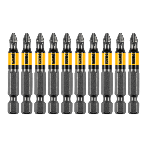 Бита PH2х50, сталь S2, цилиндр., 10 шт. Е 6,3 Denzel