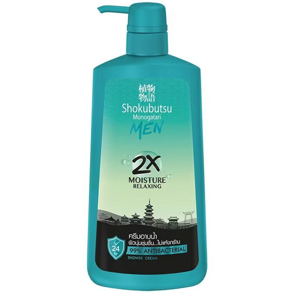Гель для душа мужской расслабляющий 500 мл Lion Shokubutsu Monogatari Men 2x Moisture Relaxing