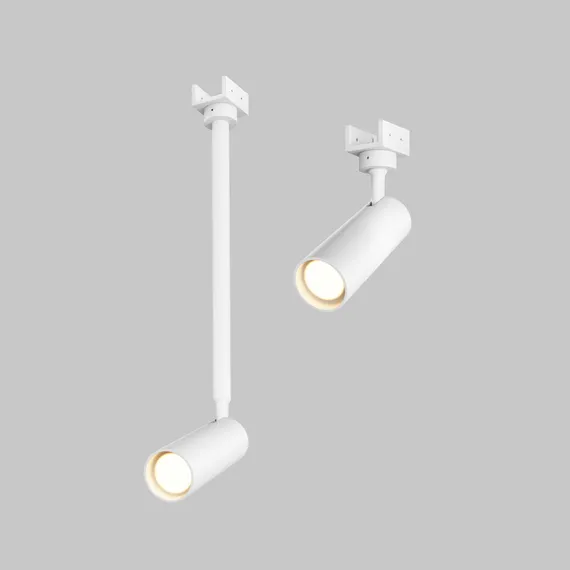 Уличный трековый светильник Фокус /  Focus Led Elasity IP 3000K 8Вт 55° белый Outdoor o-tr01-2-p-8ww3k