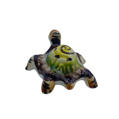Фигурка Черепаха малая цветная гжель