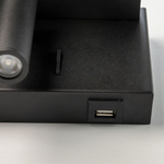 Citilux Декарт CL704371 LED USB QI Светильник поворотный Чёрный