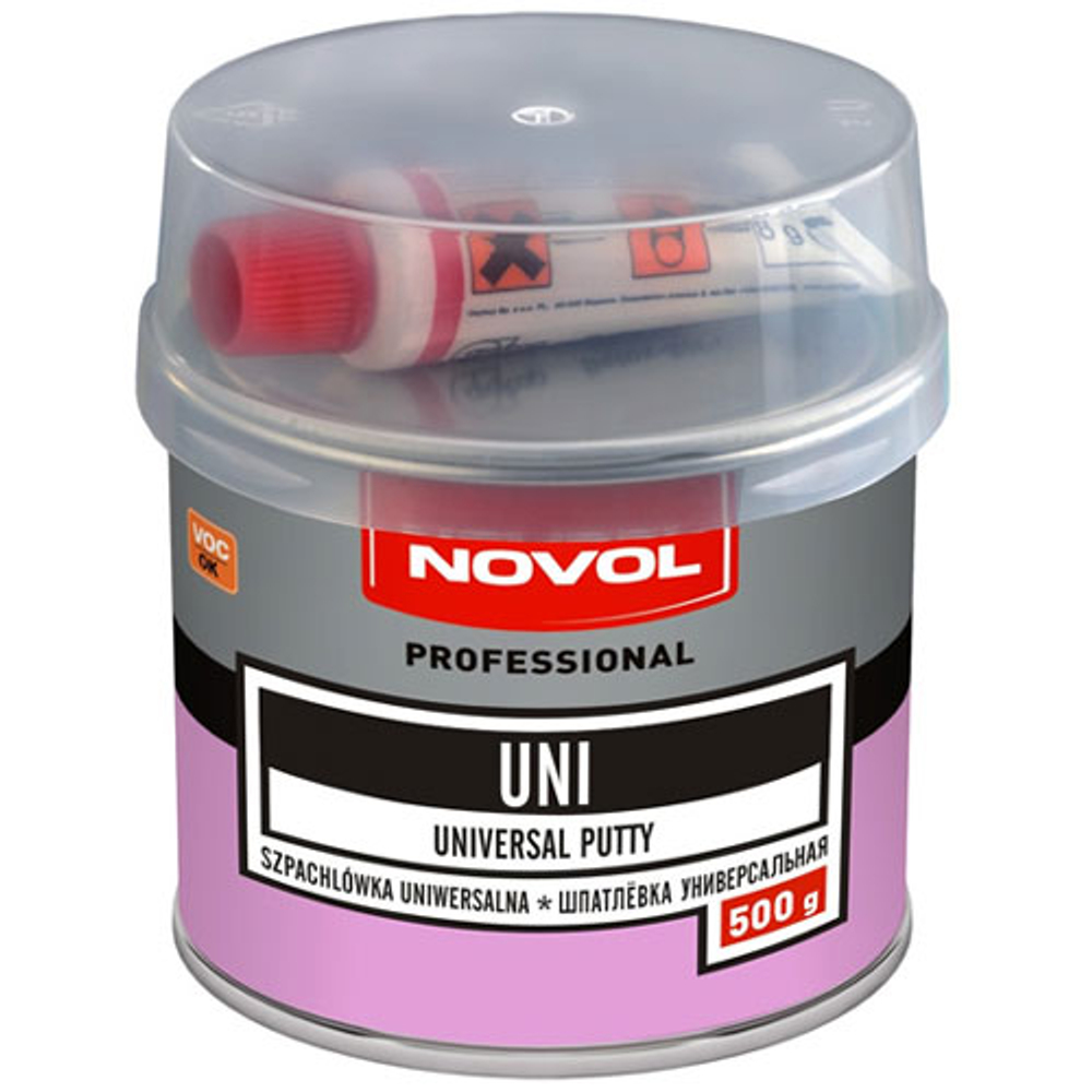 Шпатлевка NOVOL 1101 UNI универсальная Novol 0.5кг + отвердитель