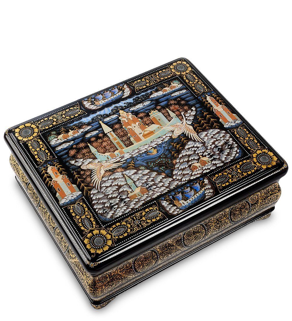 Народные промыслы ШК-30/ 81 Шкатулка «Русский север» Юсов. Н.