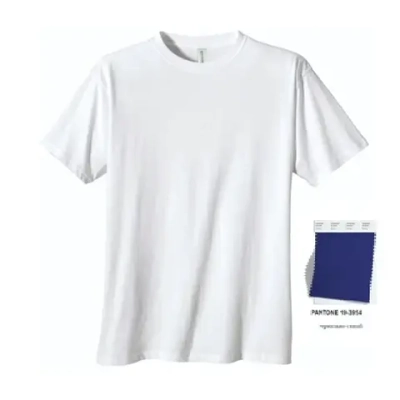 Футболка женская однотонная, синий цвет, р-р 44