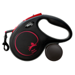 FLEXI рулетка NEW CLASSIC M ремень 5 м до 25 кг, черно - красный