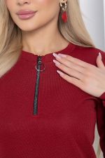 Джемпер "Чувство комфорта" (бордо) Б8676 LT Collection
