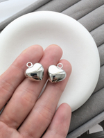 Подвеска сердце объемное 15мм