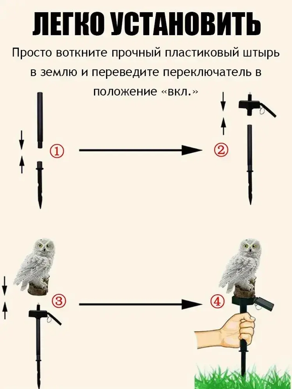 Уличный светильник, количество ламп:1шт, Камень