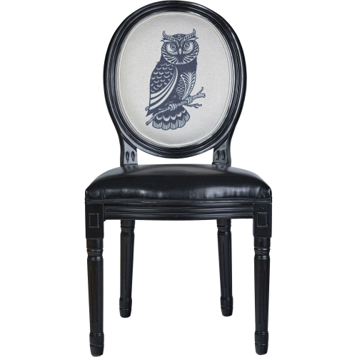 Стул "Филин" 48х46х96см, дерево/полиуретан/велюр/лён