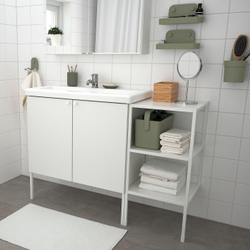 IKEA UPPRÄMEN  (ИКЕА УППРÄМЕН)  -  Контейнер, серо-зеленый, 35x17x25 см
