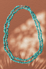 бусы длинные из натуральной бирюзы