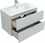 Тумба с раковиной Aquanet Алвита New 277516 80 серый