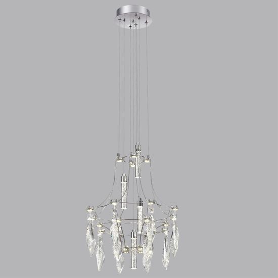 6699/35L CLASSIC ODL_EX25 069 Подвесной светильник металл/хрустальметалл/нерж сталь IP20 LED 35W 4000K 220-240V FLAMENCO