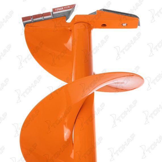 Комплект под шуруповерт, мотобур (шнек MOTOSHTORM 150(R)+адаптер АШ-02+молоточек) T-SMS150R-ASH02