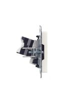 BRITE Розетка двойная RJ11+RJ45 кат.5E РК/Т12-БрЖ жемчуг IEK