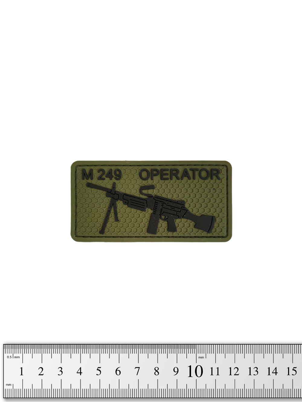 Шеврон M249 Operator PVC. Олива