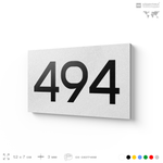 Номер на дверь 494, табличка на дверь для офиса, квартиры, кабинета, аудитории, склада, белая 120х70 мм, Айдентика Технолоджи