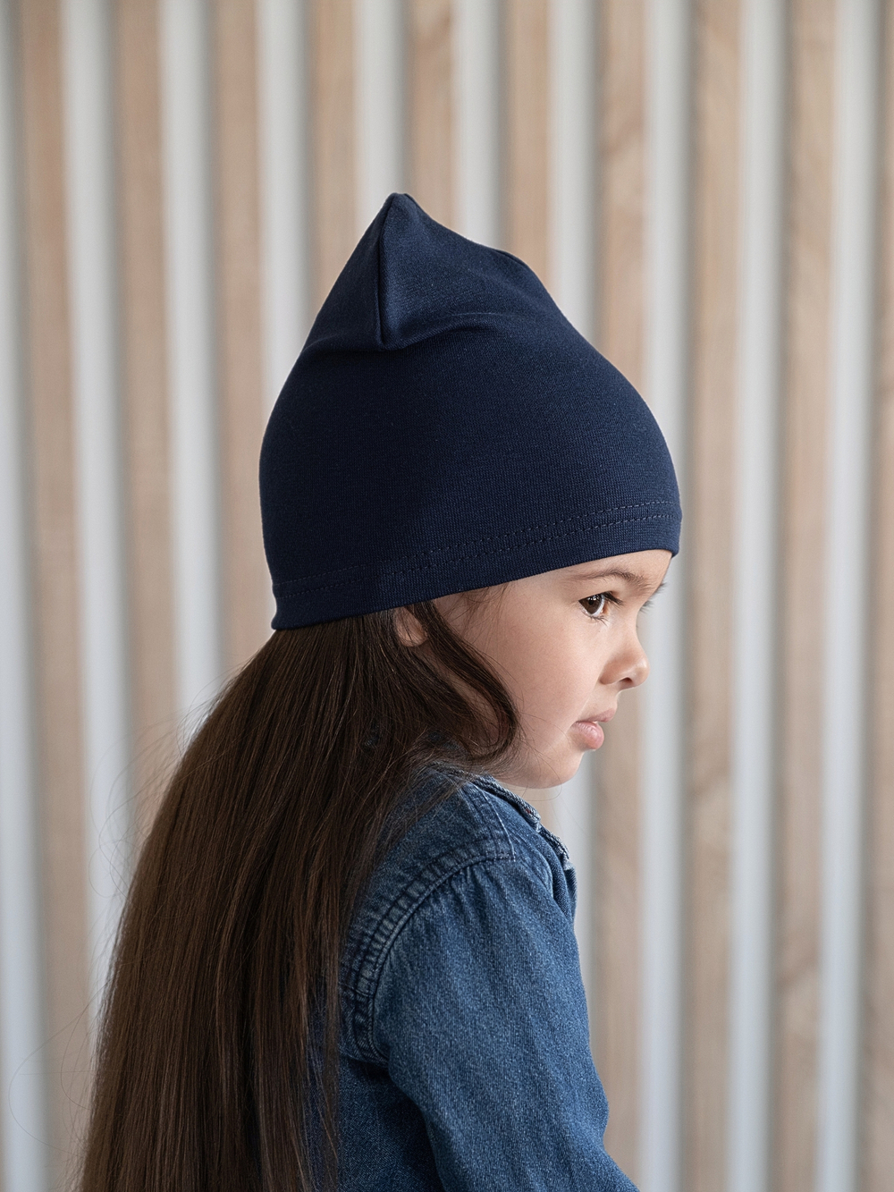 Шапка трикотажная (Синий) ЛАЙТ