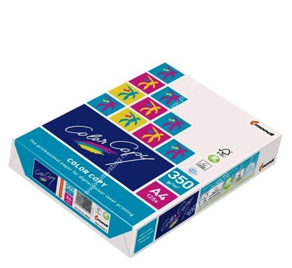 Бумага А4, 350г/м2, Color Copy, 125л., класс А++, белизна 161%