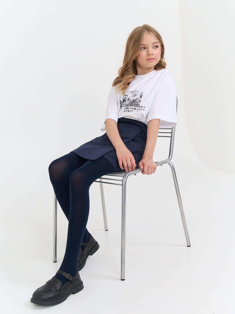 Колготки из модала "Синие" 7+