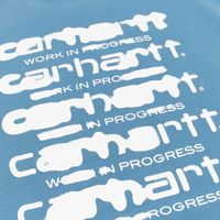  Толстовка мужская Carhartt WIP Ink Bleed Sweatshirt  артикул:I032866_vancouver_blue_white - купить в магазине Дайс