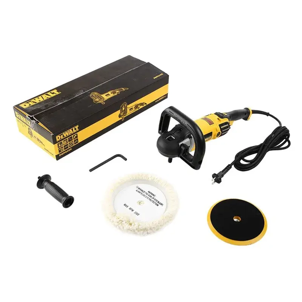 Шлифмашина полировальная сетевая DeWALT DWP 849 X, DWP849X-QS