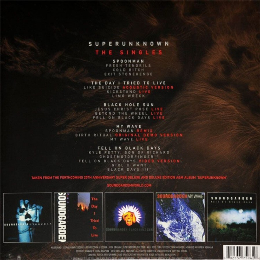 Soundgarden / Superunknown: The Singles (5x10" Vinyl Single)