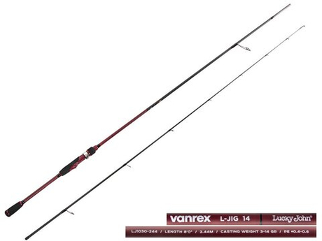 Спиннинг LUCKY JOHN Vanrex L-Jig 14 8'0" / 244 см, 3-14 г