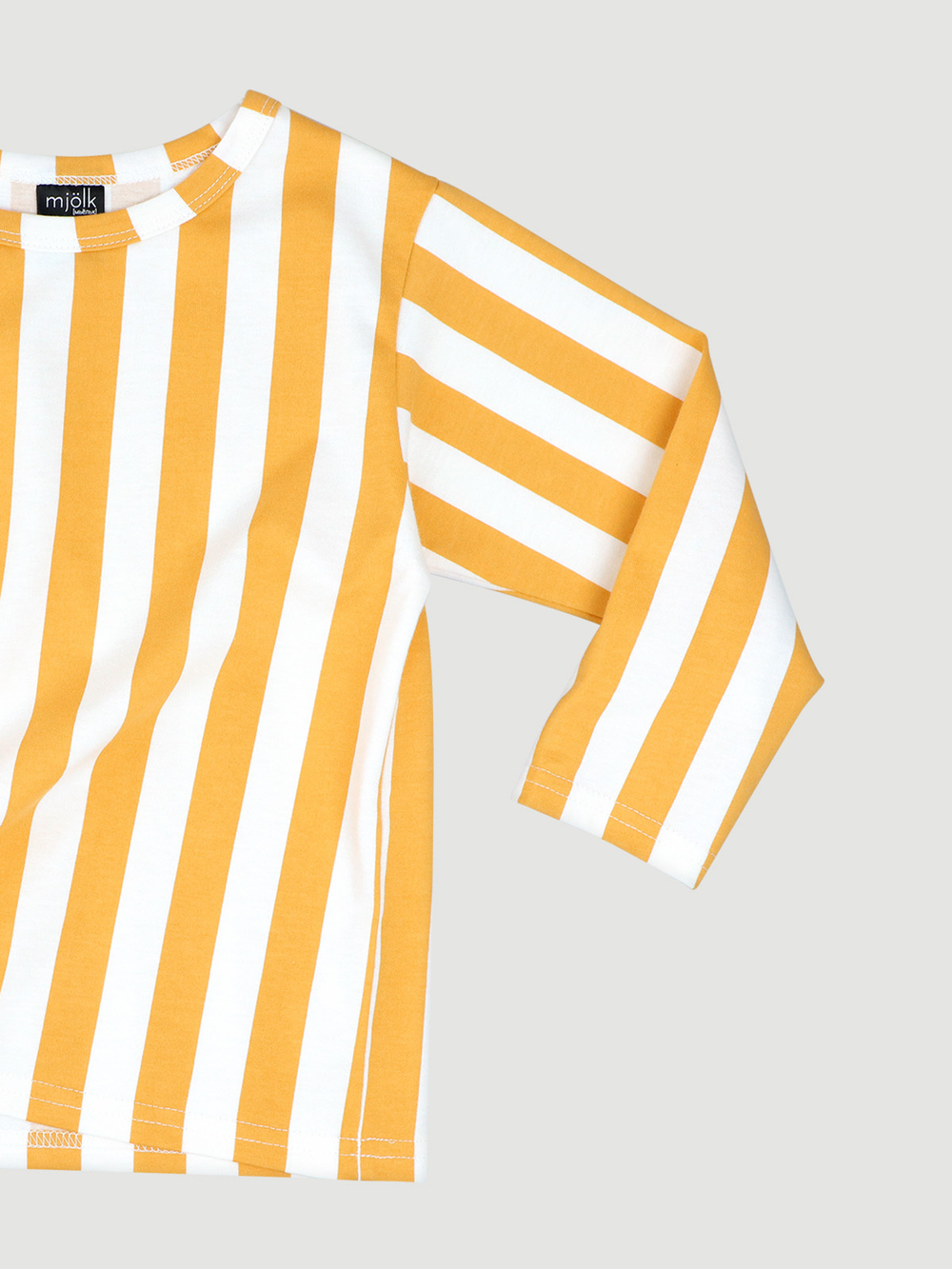 Лонгслив оверсайз Mjölk Yellow Stripes